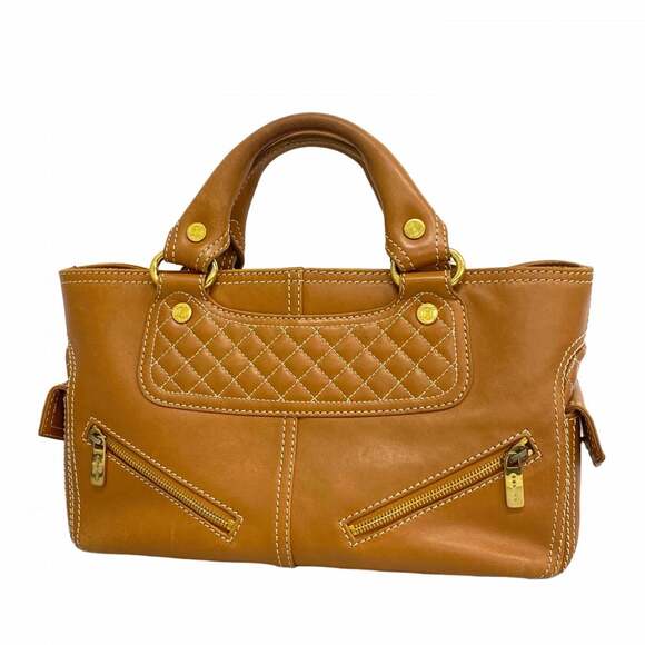 CELINE Handbags - Celine Boogie Leather Handbag in Light Brown for Women
